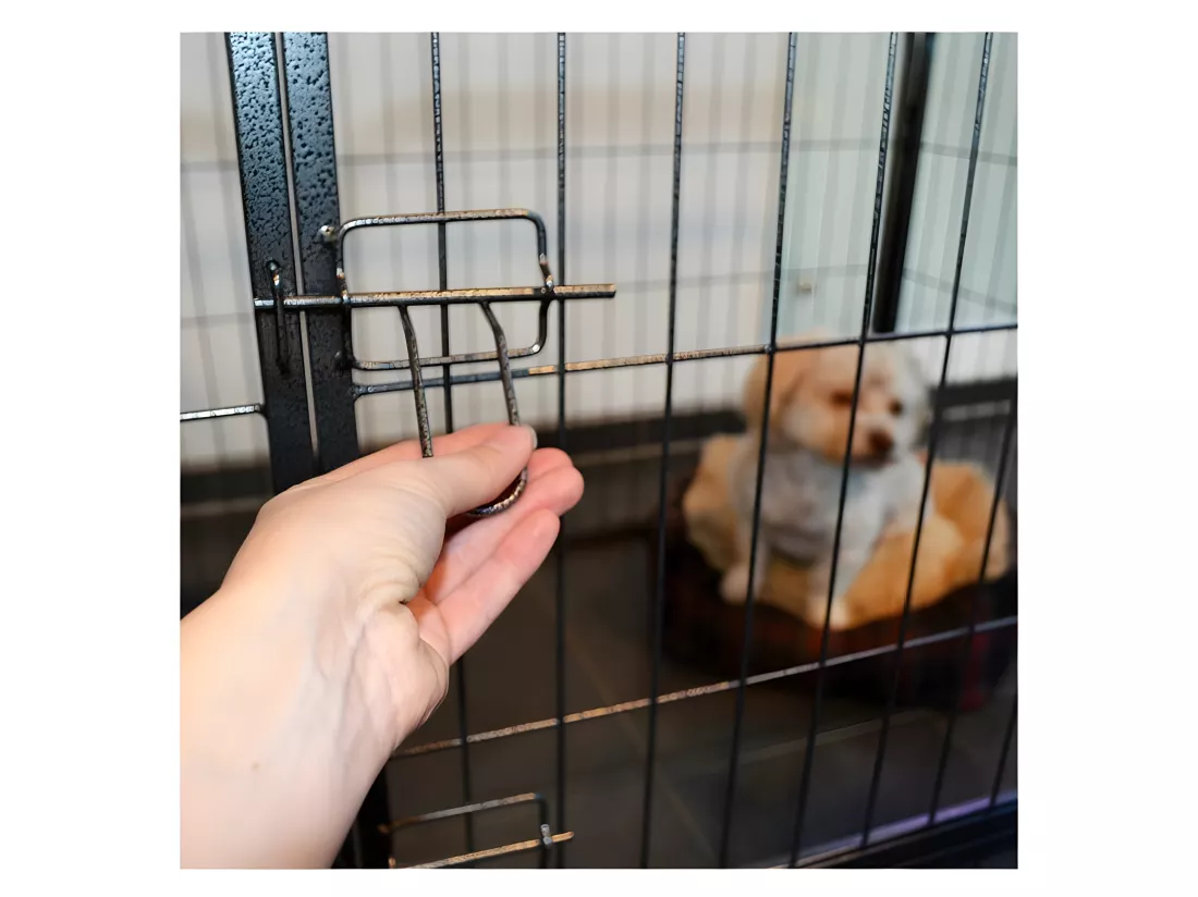 Parc enclos pour chiens grillage cage clôture intérieur et extérieur Hauteur 70,5cm modèle Dog run « M 483 »