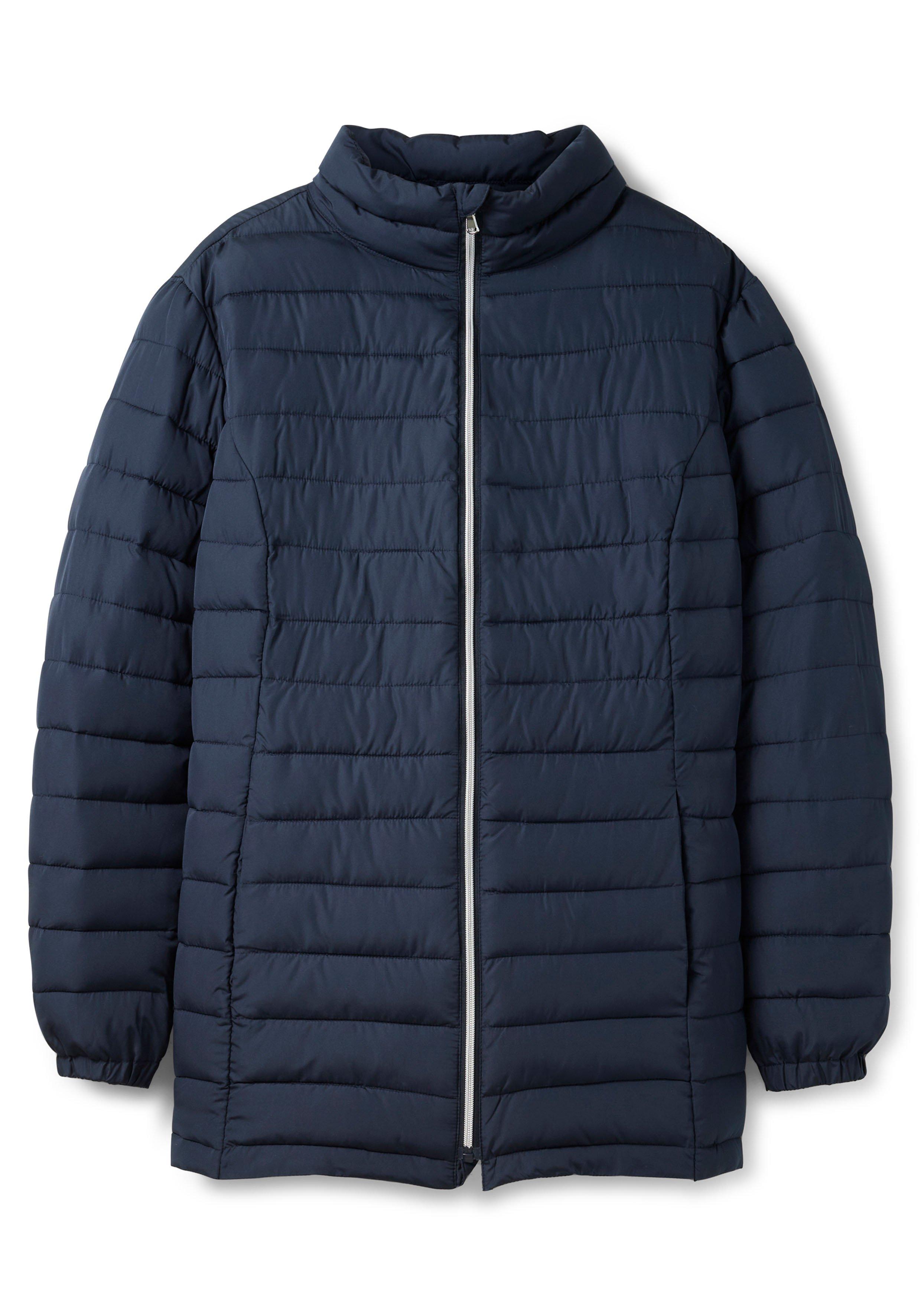 Steppjacke mit Stehkragen und Teilungsnähten