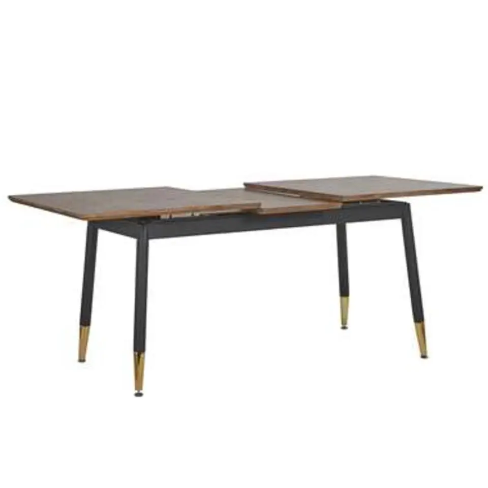 CALIFORNIA - Uitschuifbare eettafel - Donkerhout - 90x160/200cm - MDF