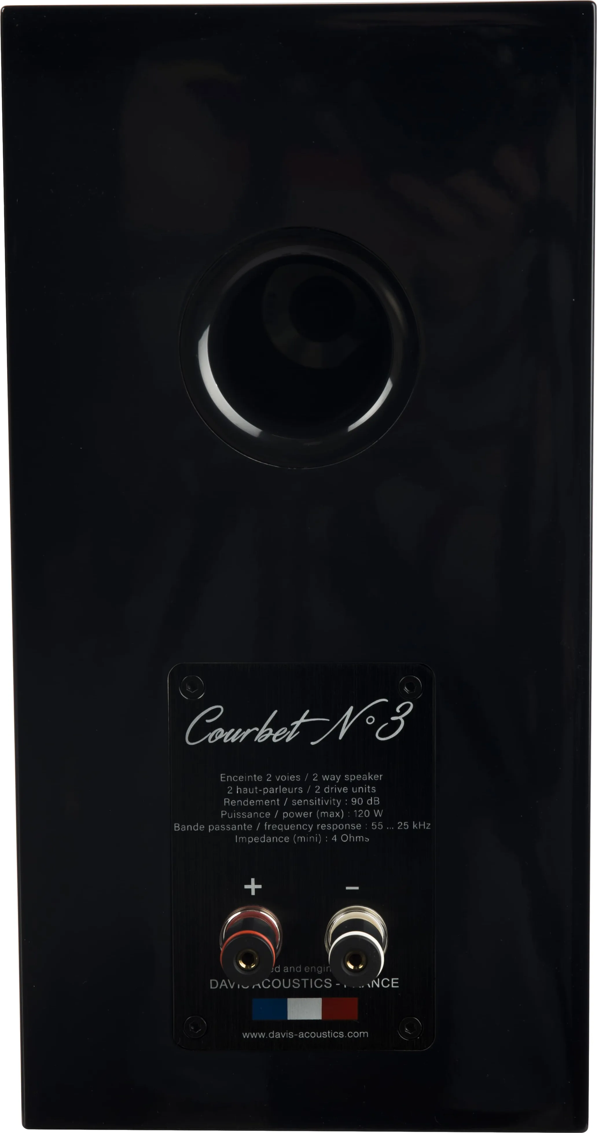Davis Acoustics Courbet N°3 Noir Satiné (la paire) Enceintes bibliothèque