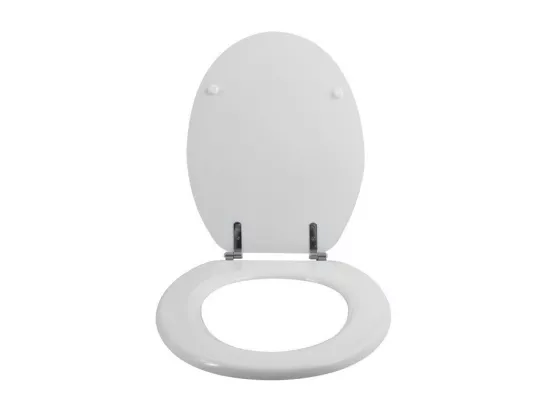 Abattant WC MDF CLEO Blanc - Charnières Inox MSV