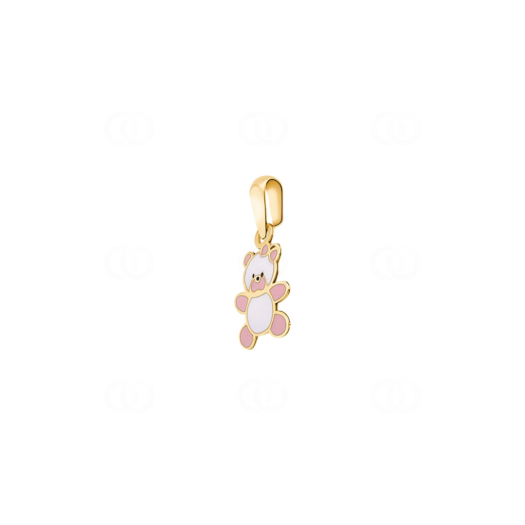 Anhänger 750/18 K Gelbgold Teddybär