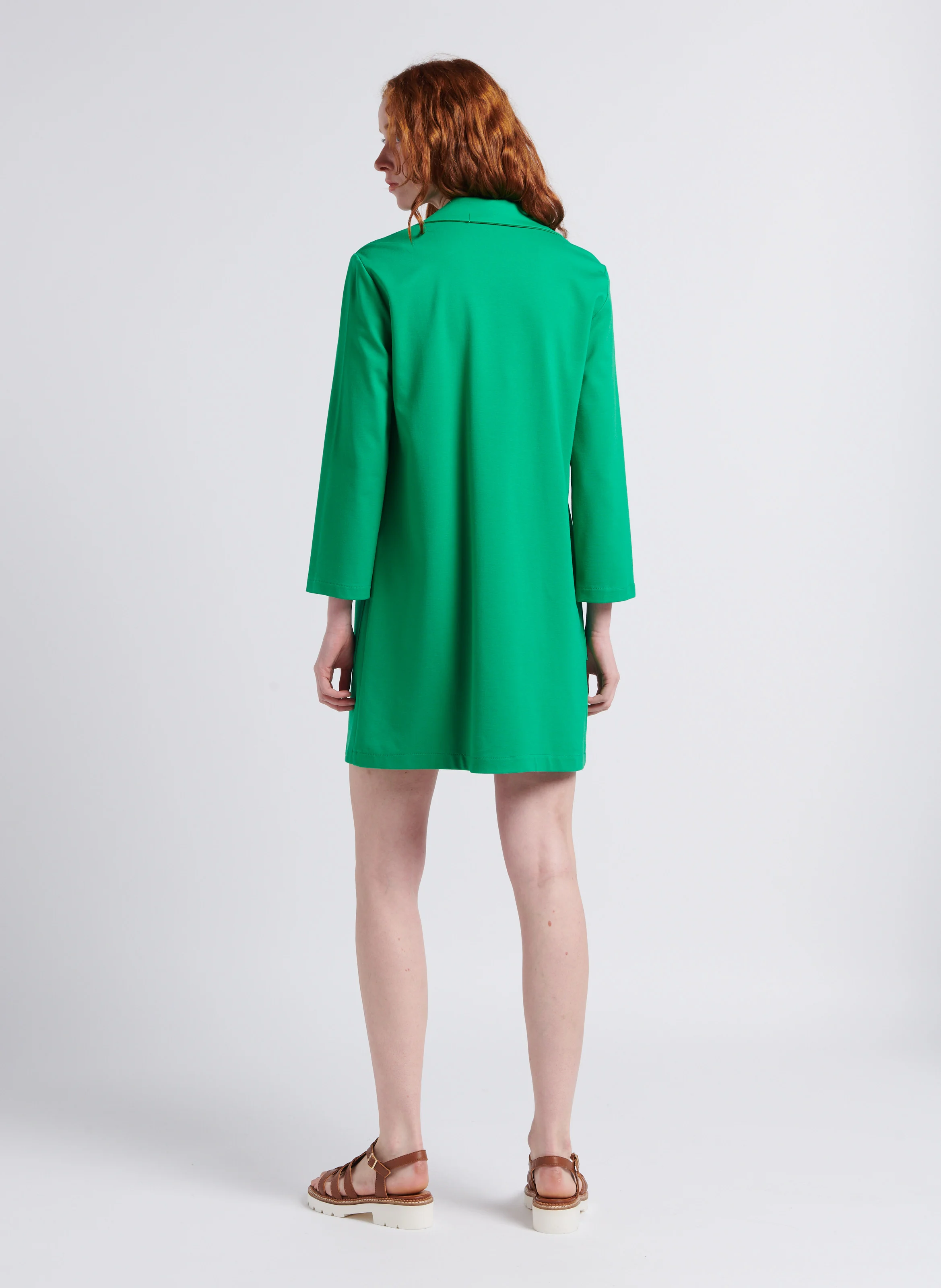 ISIDOLE - Sandales plates en cuir | Marron