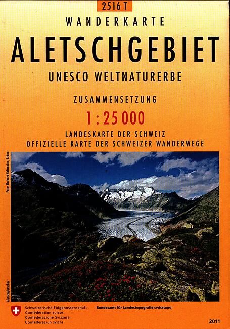 BUNDESAMT - 2516T ALETSCHGEBIET ECHELLE 1 25 000