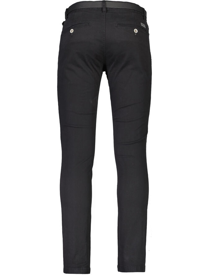 Lindbergh Chino m. bælte & stretch Sort