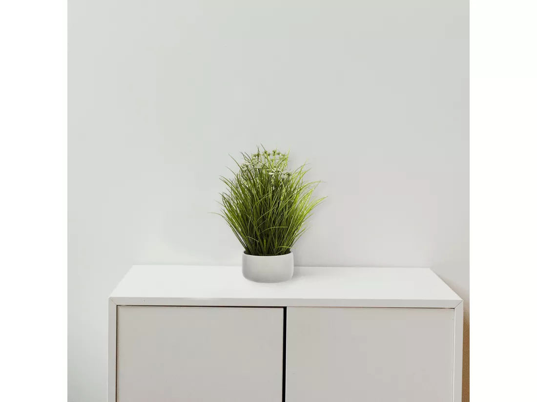 Pot décoratif d'herbes sauvages l.50 x p.50
