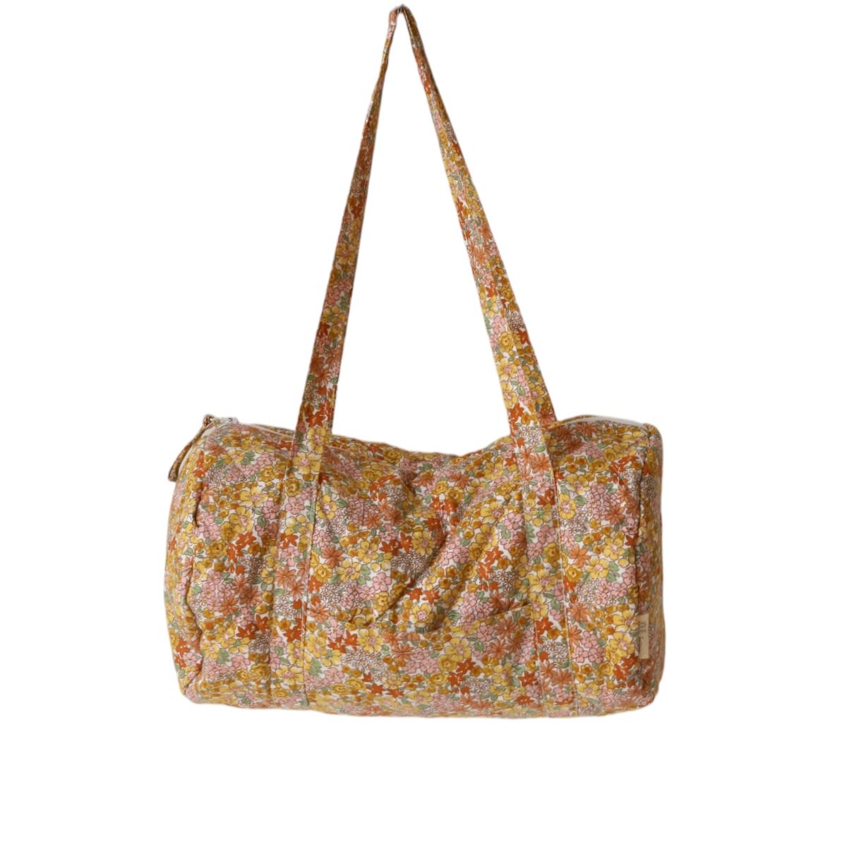 Petit sac à langer fleuri rose et jaune Jolie saison