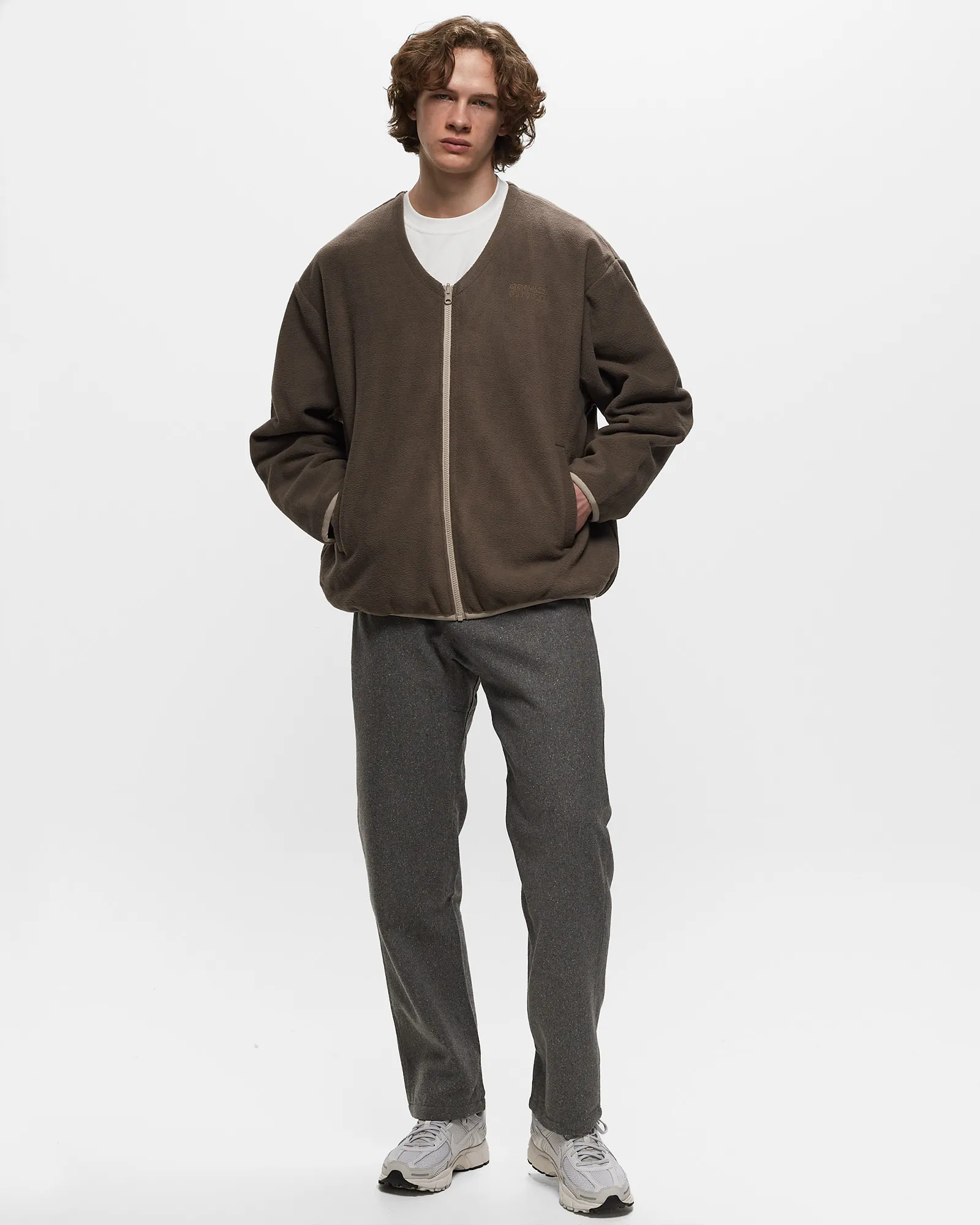 Gramicci REVERSIBLE FLEECE CARDIGAN