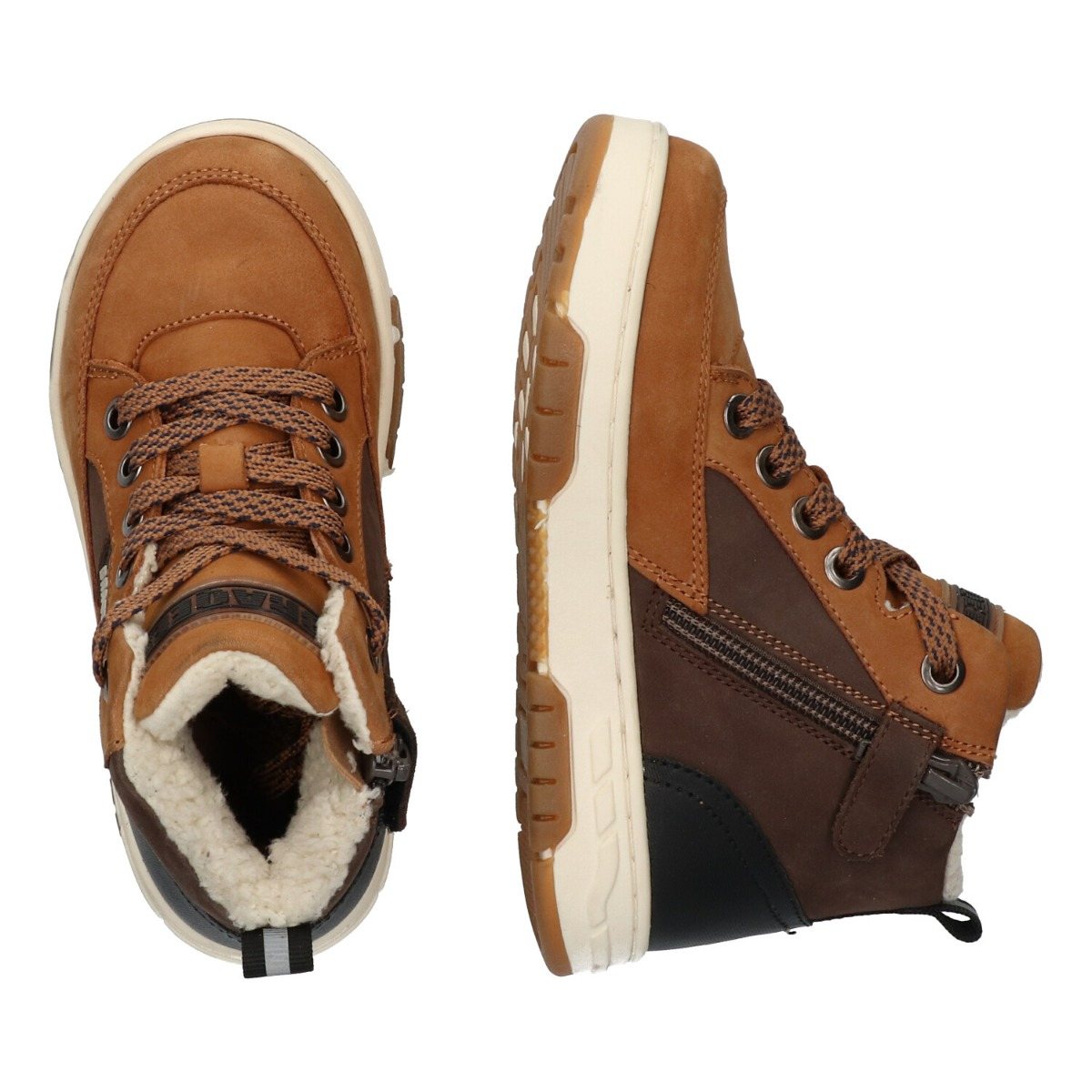 Chiel Chicago - Hoge Sneakers Braqeez Bruin