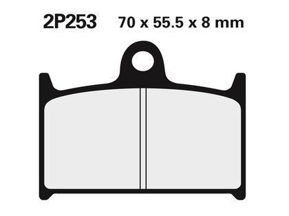 Plaquettes de freins Nissin route semi-métallique - 2P-253NS