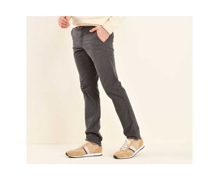 Pantalon chino homme Réglisse - KYRK