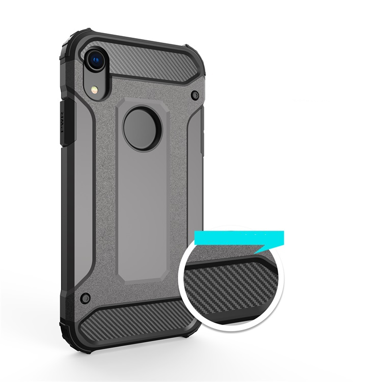 iPhone Xr Outdoor Hybrid Hardcase Hülle - Schwarz