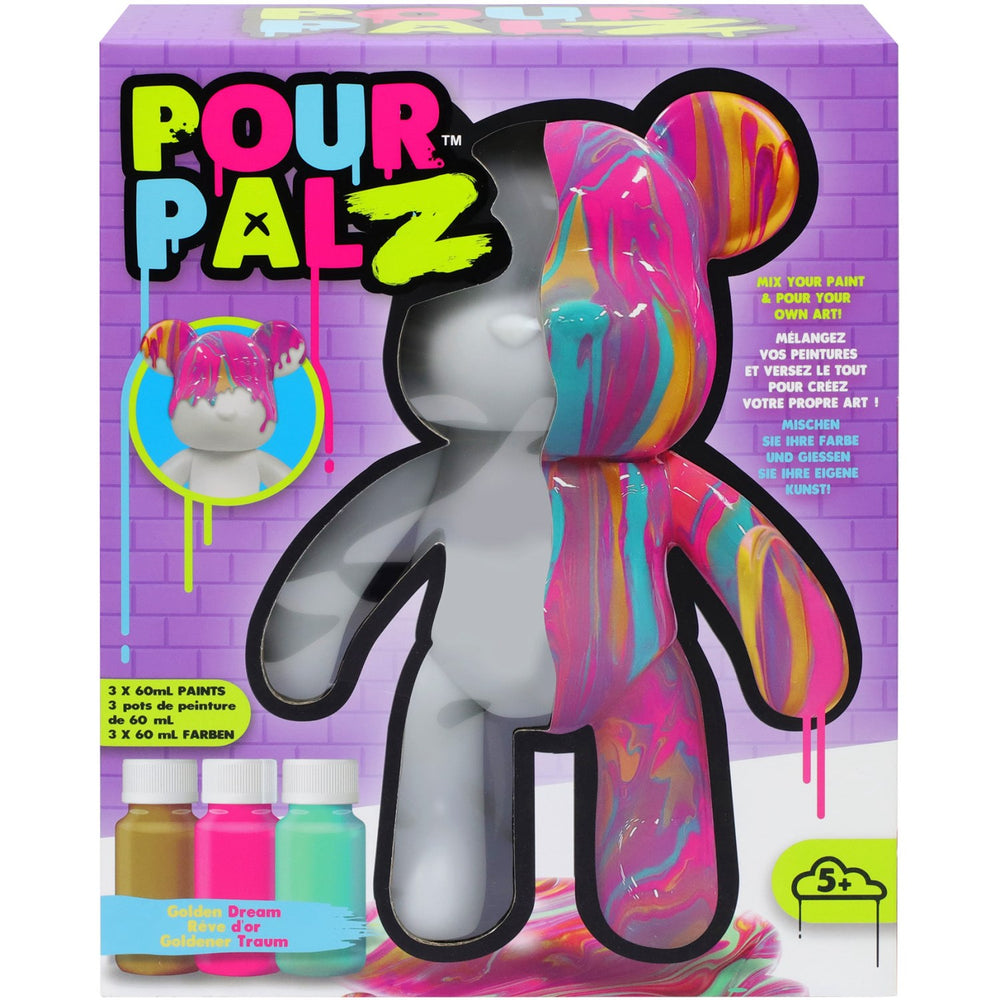 Køb Pour Palz Diy Paint Bear Golden Dream