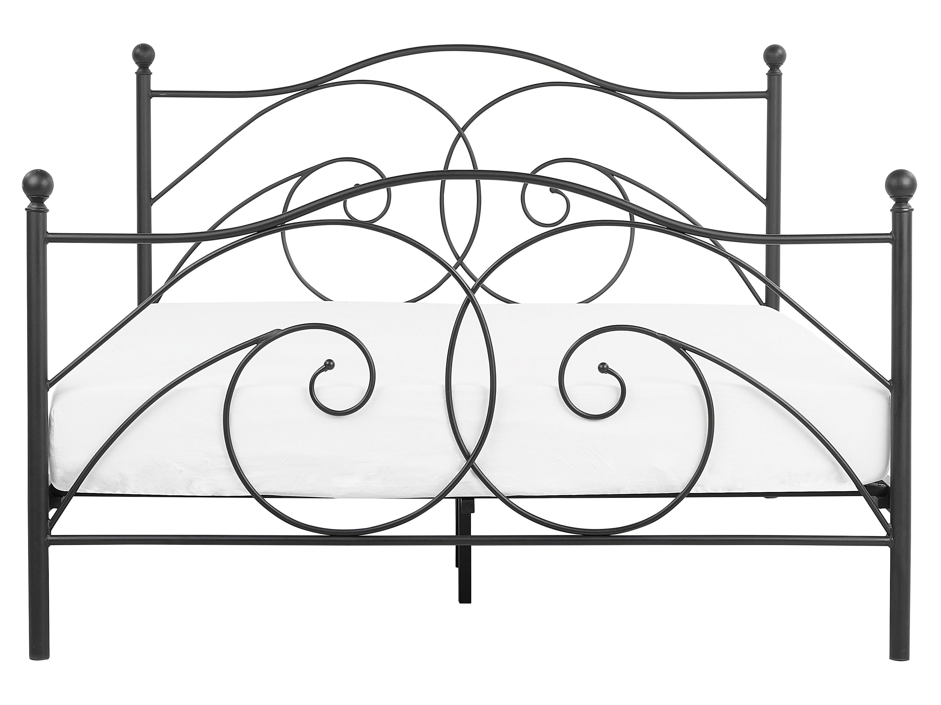 Bed Metaal DINARD 160 x 200 cm Zwart