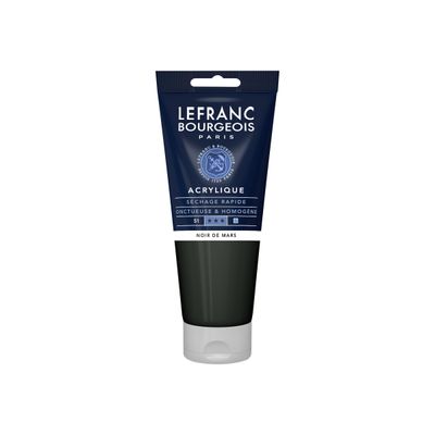 Lefranc Bourgeois - Peinture acrylique - noir de mars - 200 ml