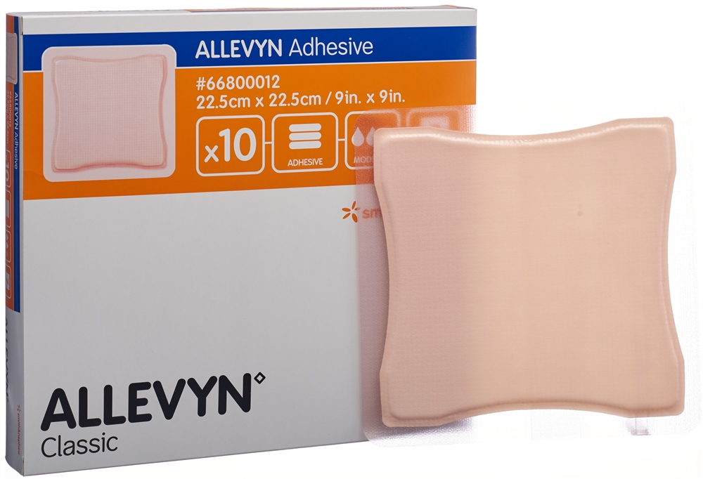 ALLEVYN Wundverband 22.5x22.5cm 10 Stk
