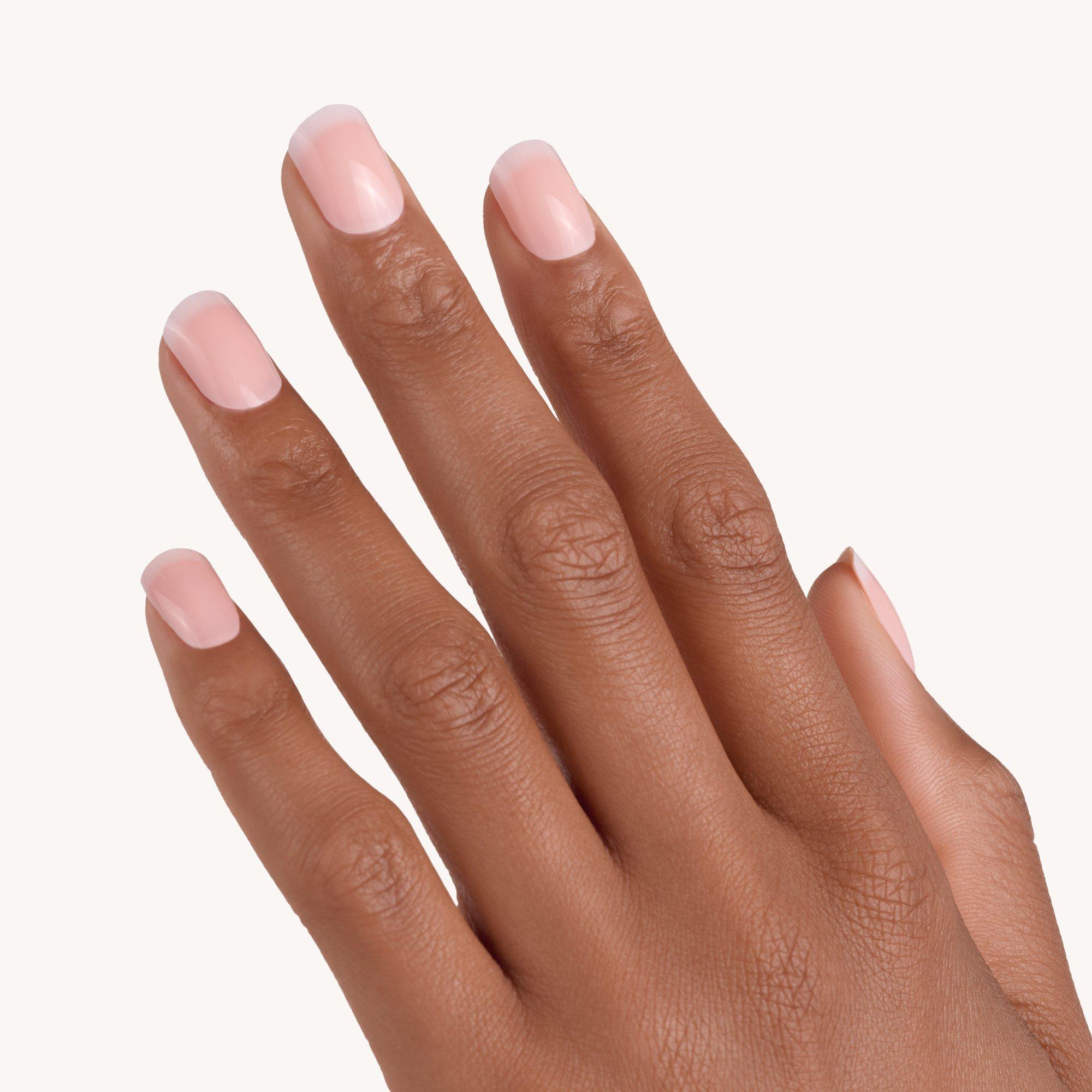 french MANICURE click-on nails faux ongles autocollants