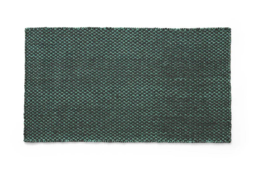 HAY  Moiré dørmåtte, Emerald green - L95 cm.