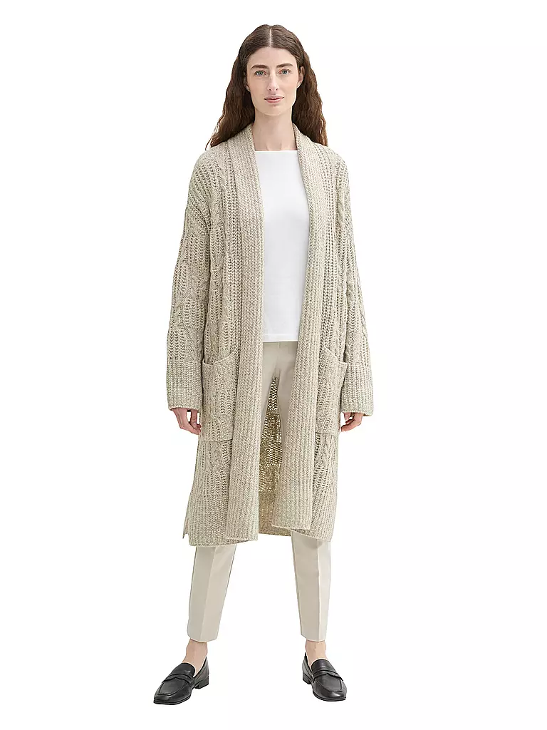 TOM TAILOR Strickjacke beige