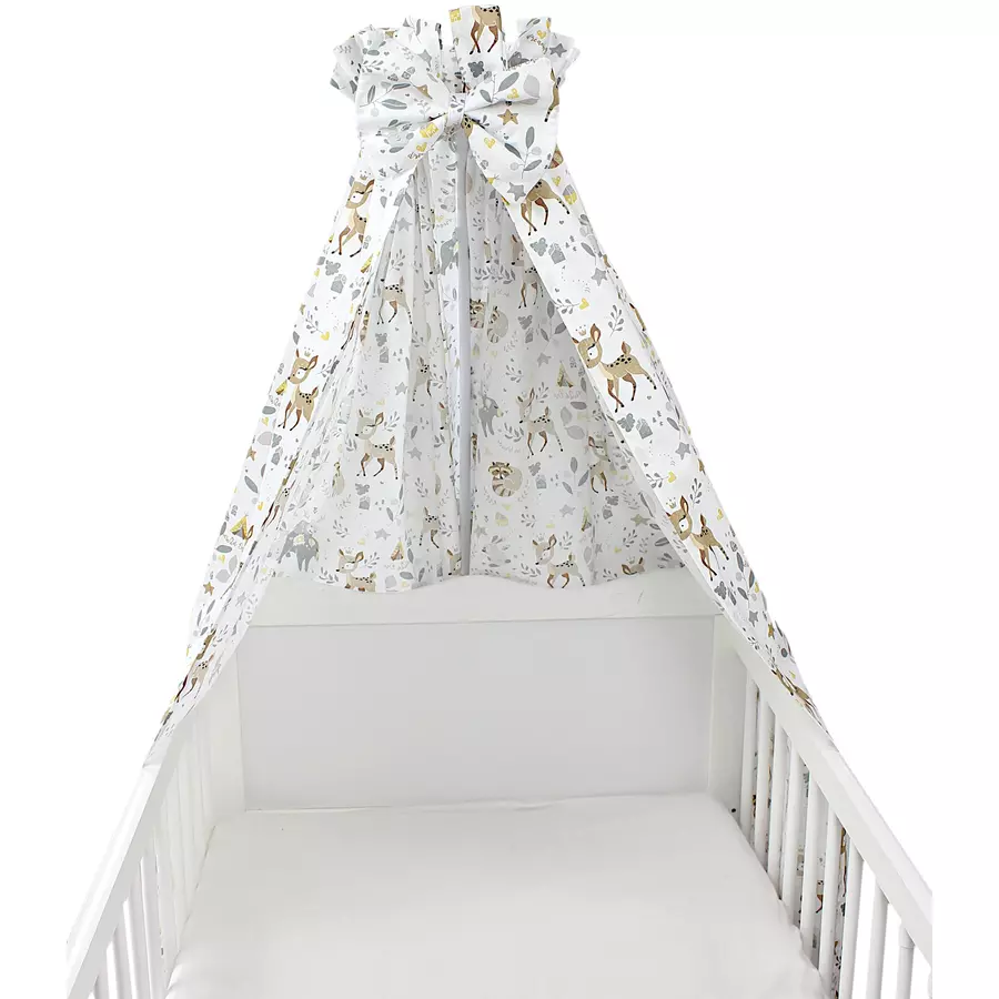 TupTam Babybett Himmel mit Schleifchen creme