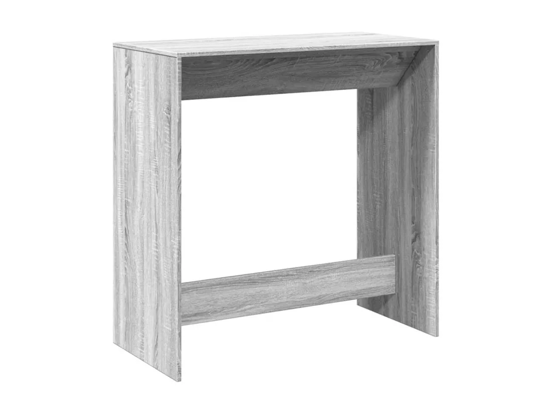 Table de bar sonoma gris 102x50x103,5 cm bois d'ingénierie