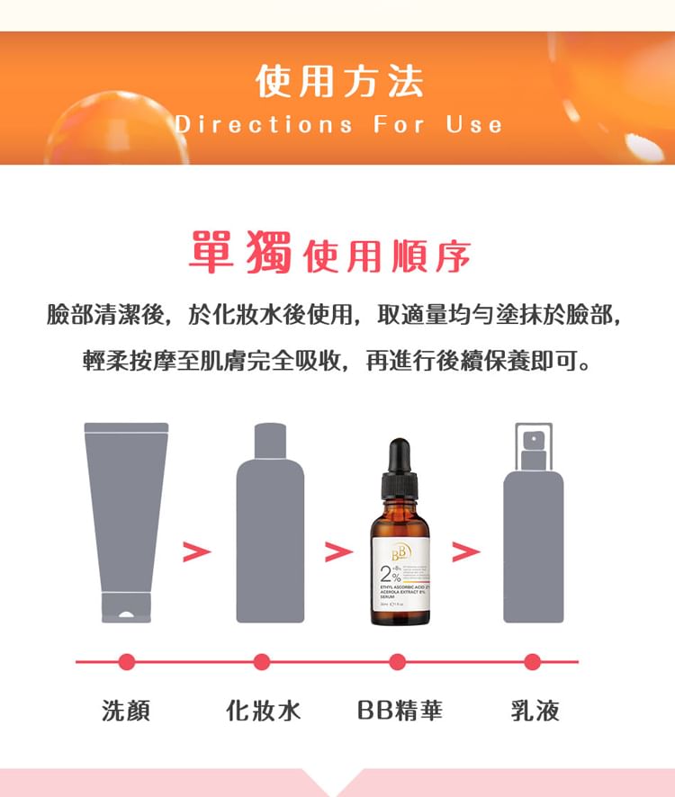 Mijn plan - BB Amino Ethyl Ascorbinezuur 2% + Acerola Extract 8% Serum