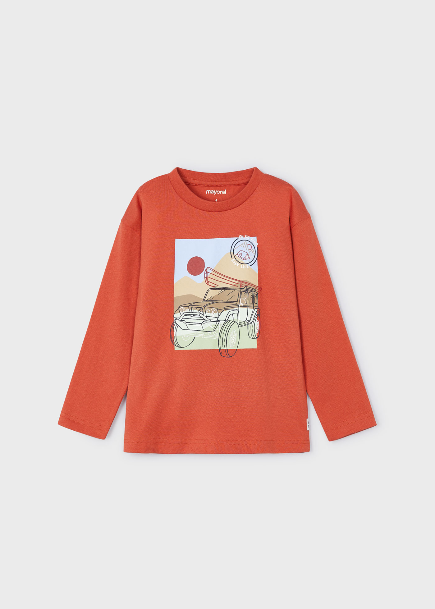 Camiseta de manga comprida Better Cotton para meninos, estampa de pimenta