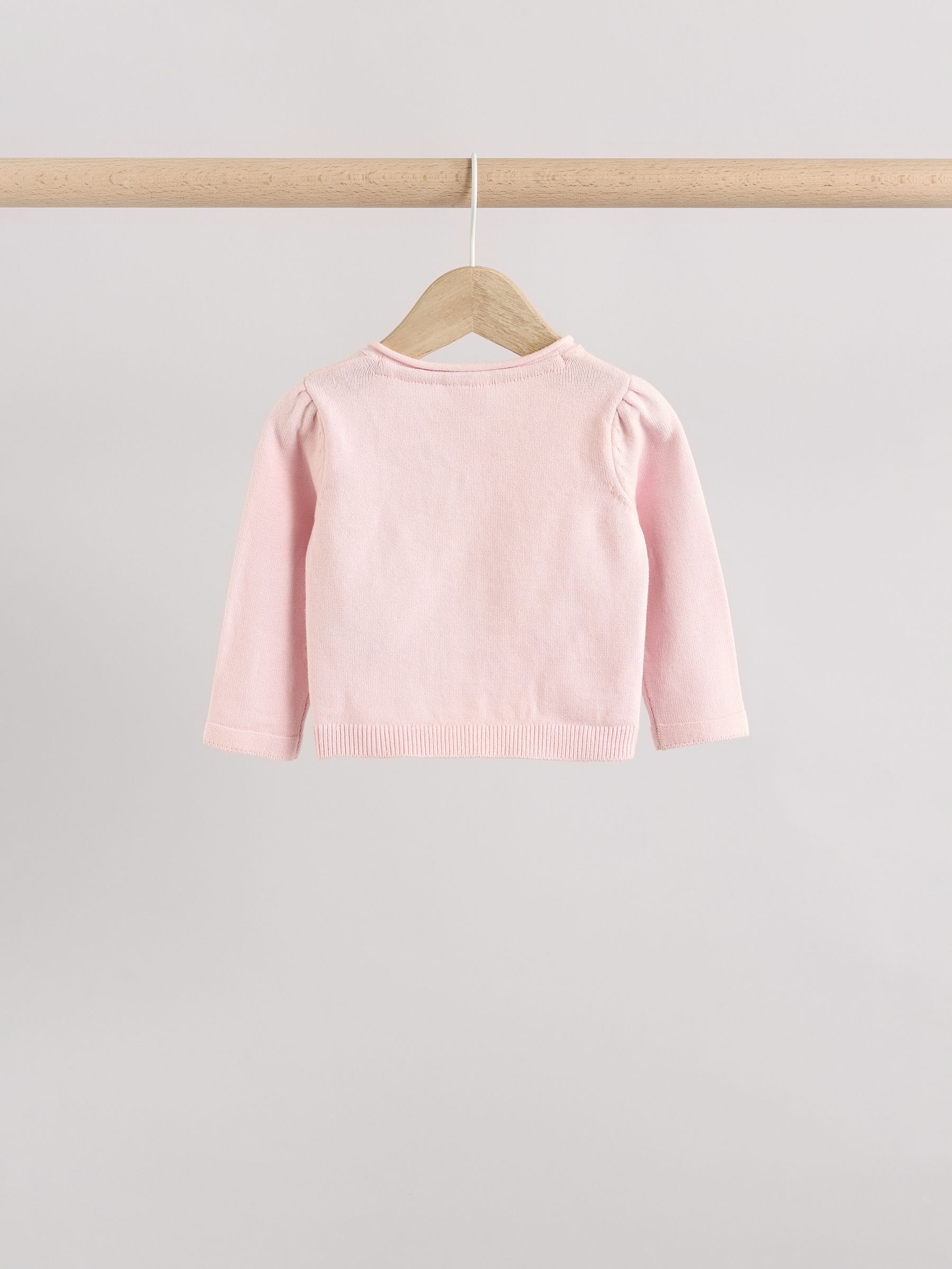 Roze/naturel - Verpakking van 2 100% katoenen vesten (0 mnd - 3 jr)