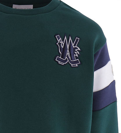 Moncler Sweatshirt -  Grøn/Bl?