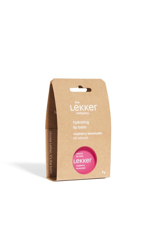Lekker Raw Natuurlijke lippenbalsem raspb erry (8 gr)