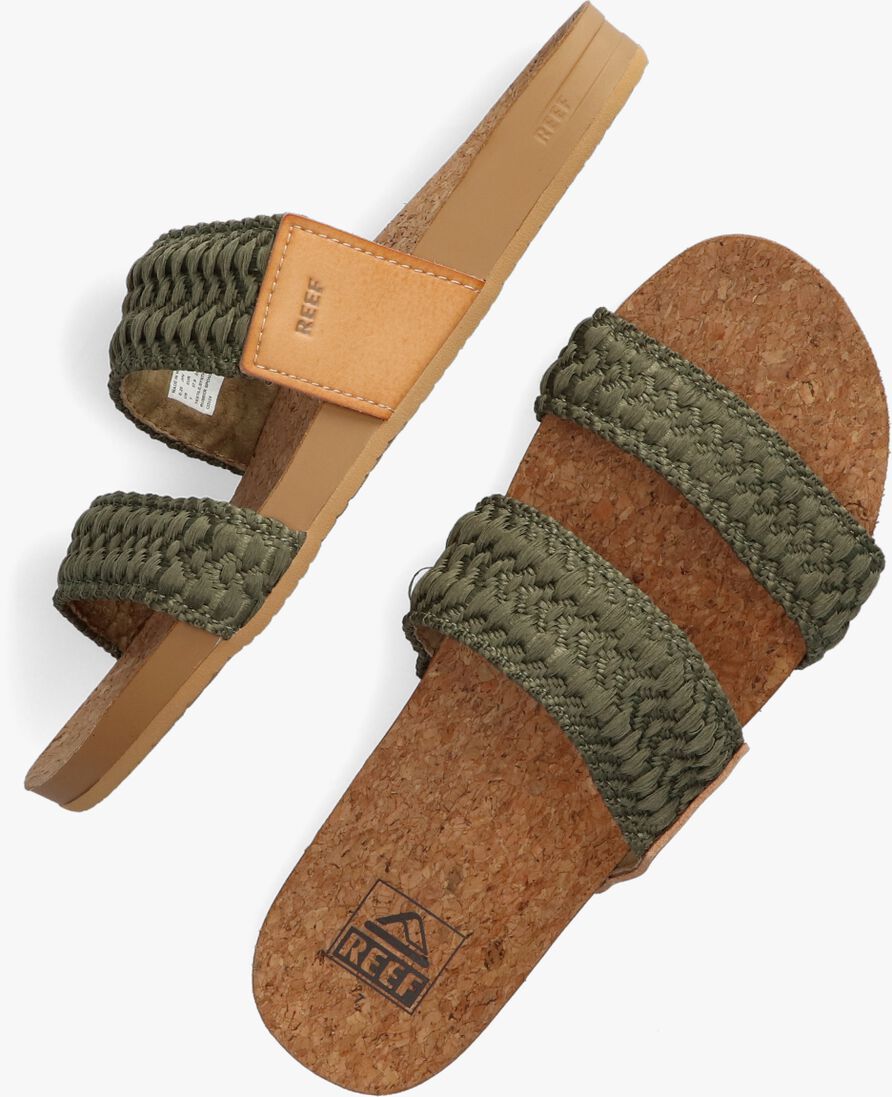 REEF groene reef slippers cushion vista thread