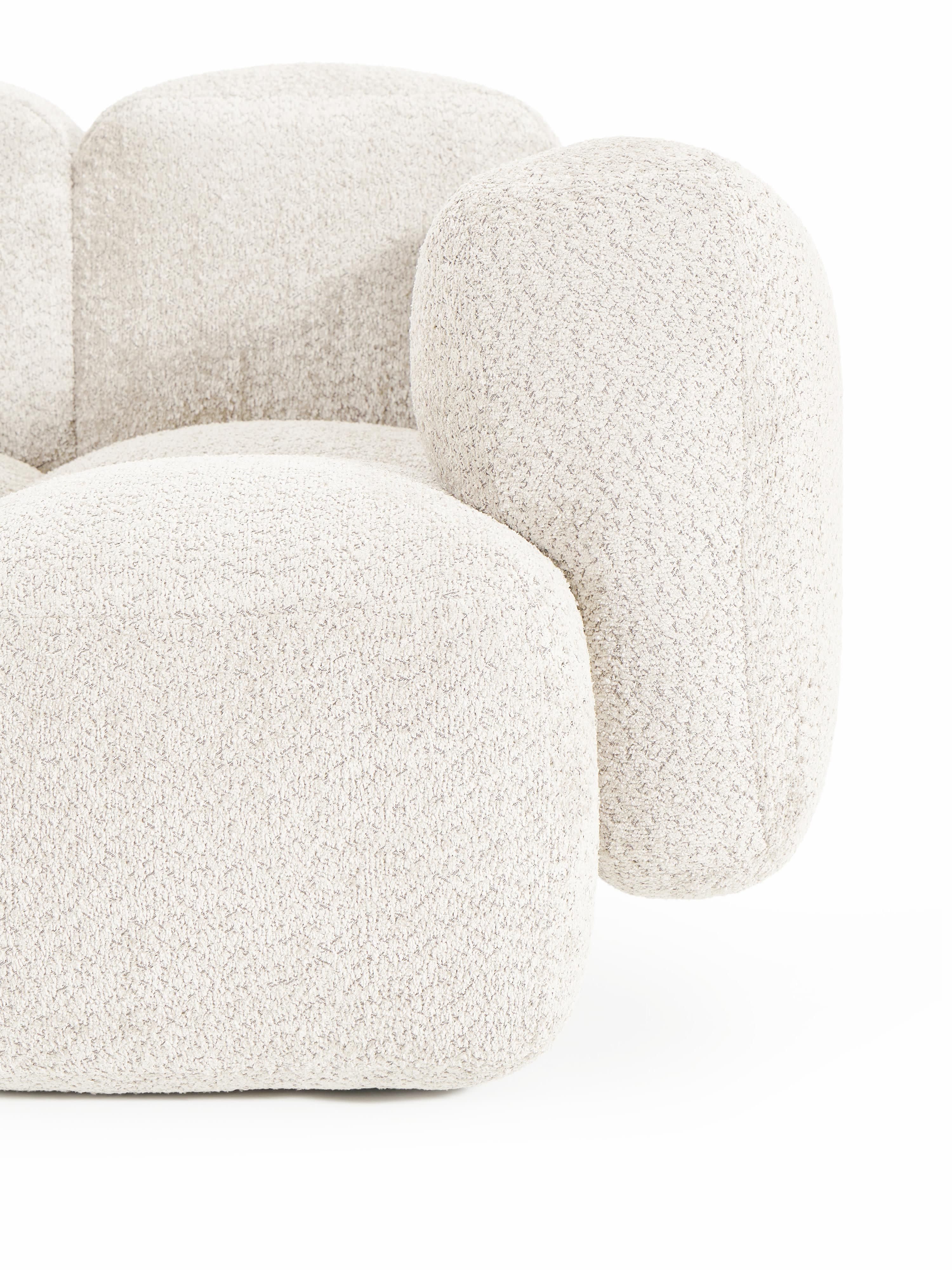 Hoekmodule Tayla van teddy bouclé