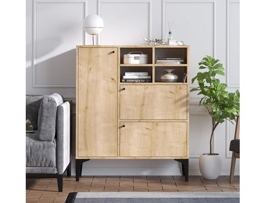 CONCEPT1 - Bahut Ewa chene saphir 100 x 35 x 125cm