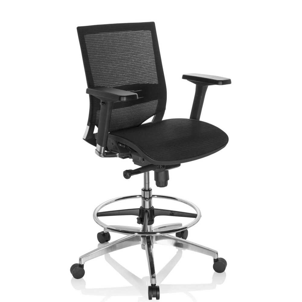 Counterstuhl TOP WORK 78 Netzstoff mit Armlehnen (höhenverstellbar) hjh OFFICE