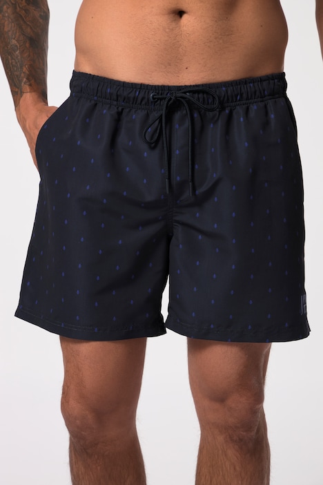 JAY-PI Badeshorts, Beachwear, Elastikbund, Minimal Print
