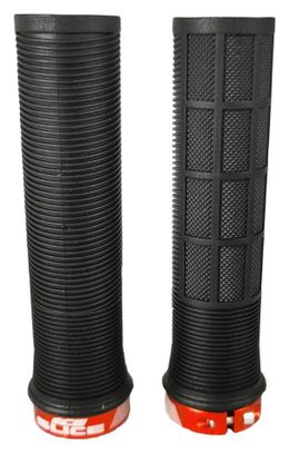 Grips Ice Slice Lock-on Noir/Rouge
