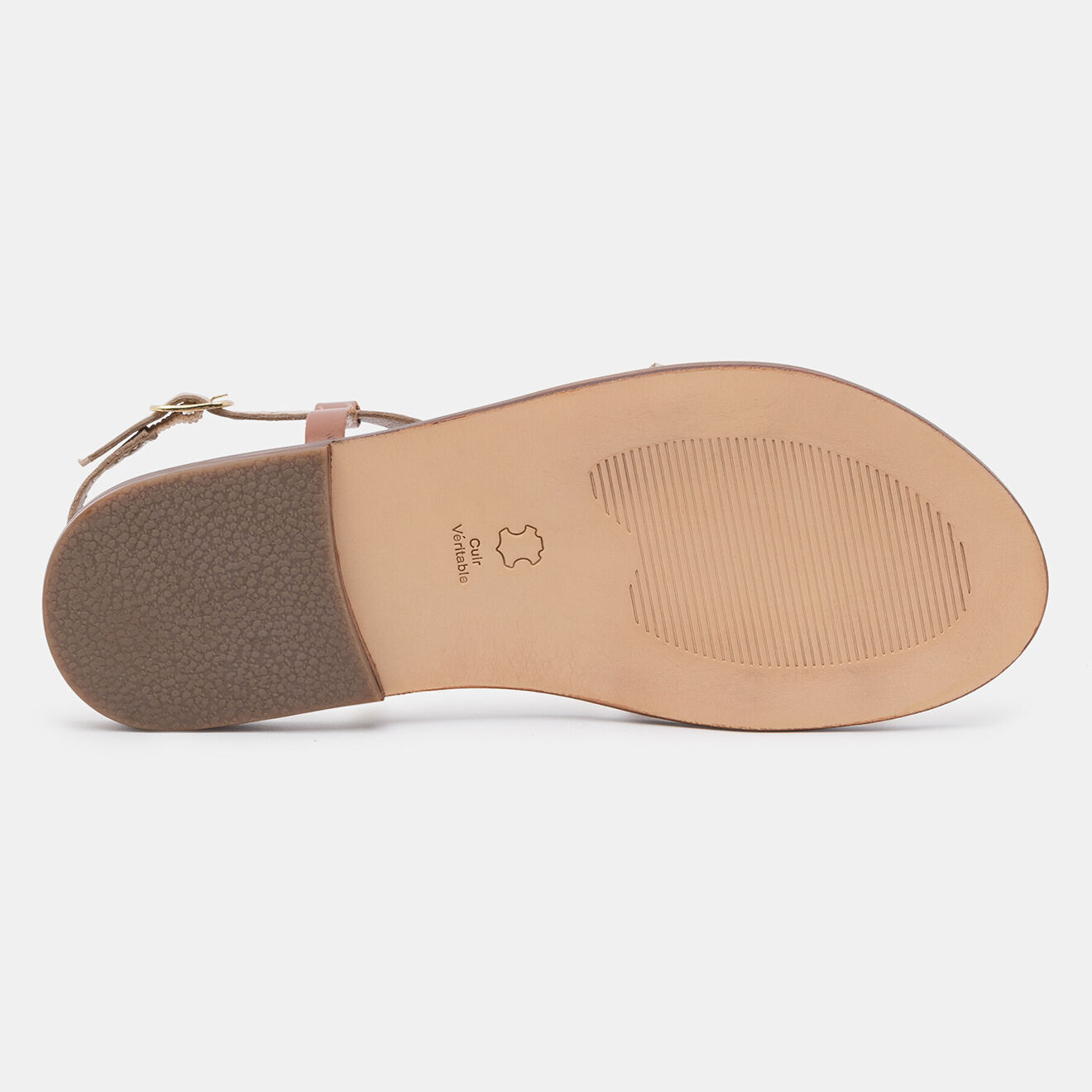 Les Bagatelles Sandales en Cuir Escallonia camel/doré/marron
