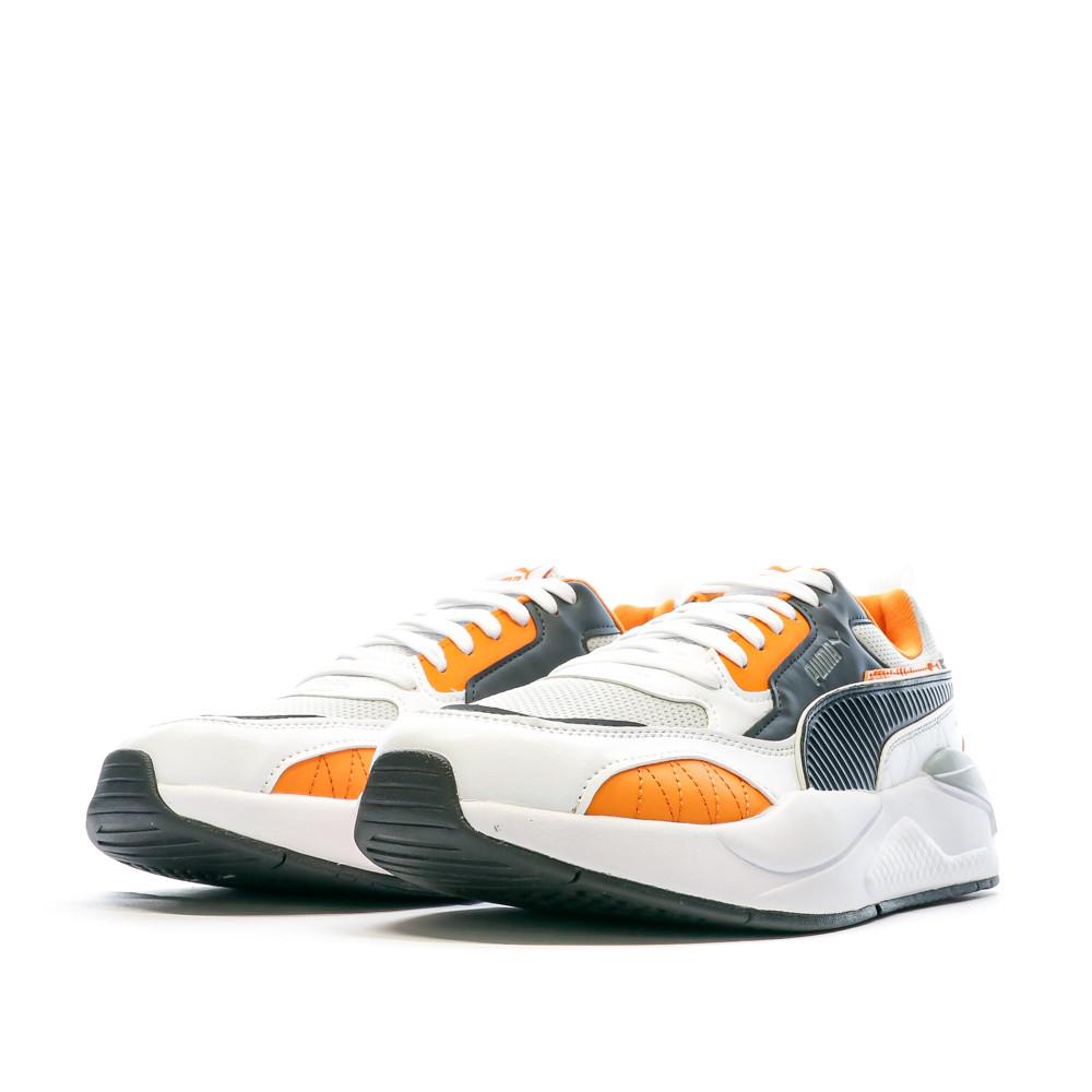 Puma Baskets Blanche/Noir/Orange Homme Puma X-ray 2 Square