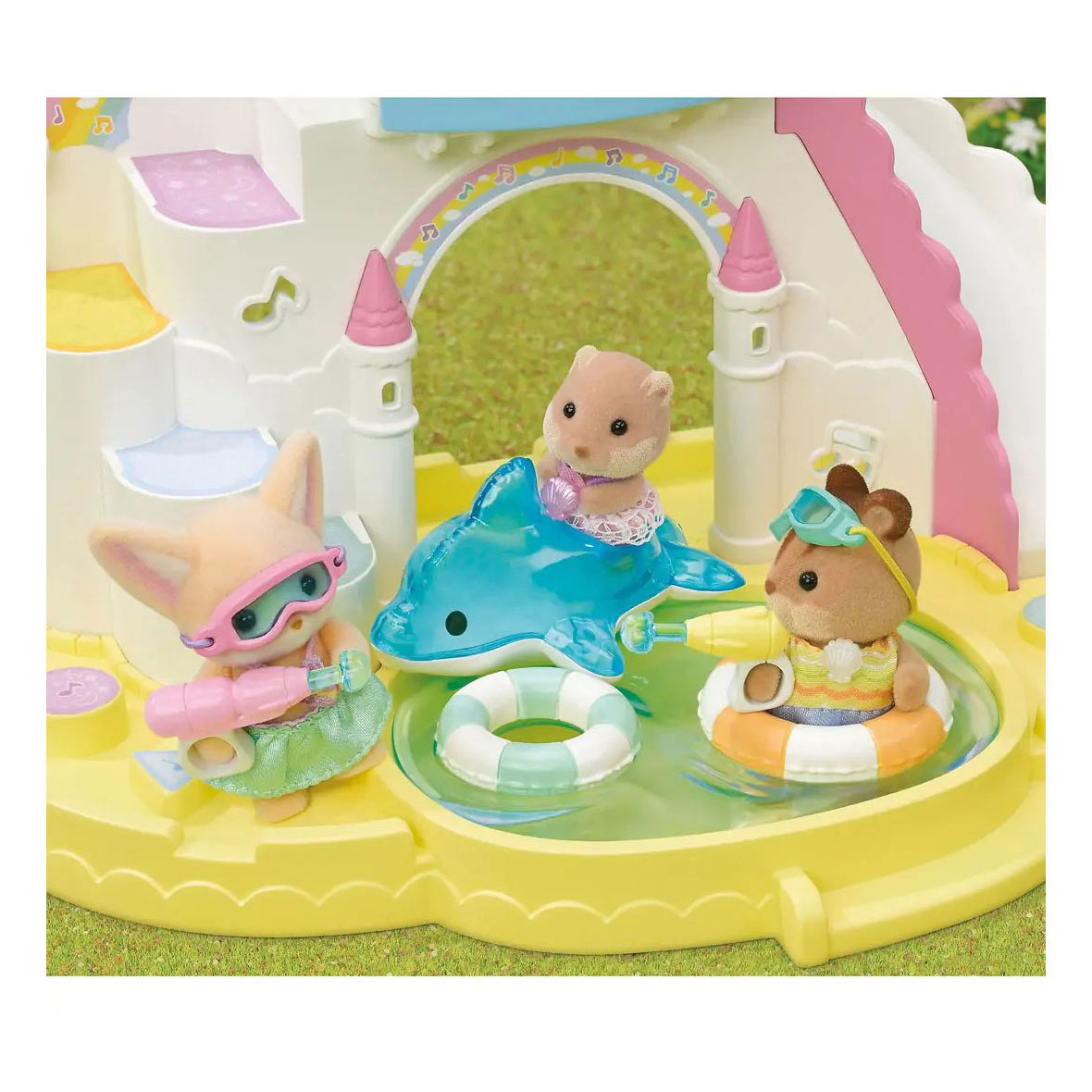 Sylvanian Families 5749 Trio Peutervriendjes - Zwembad Fun