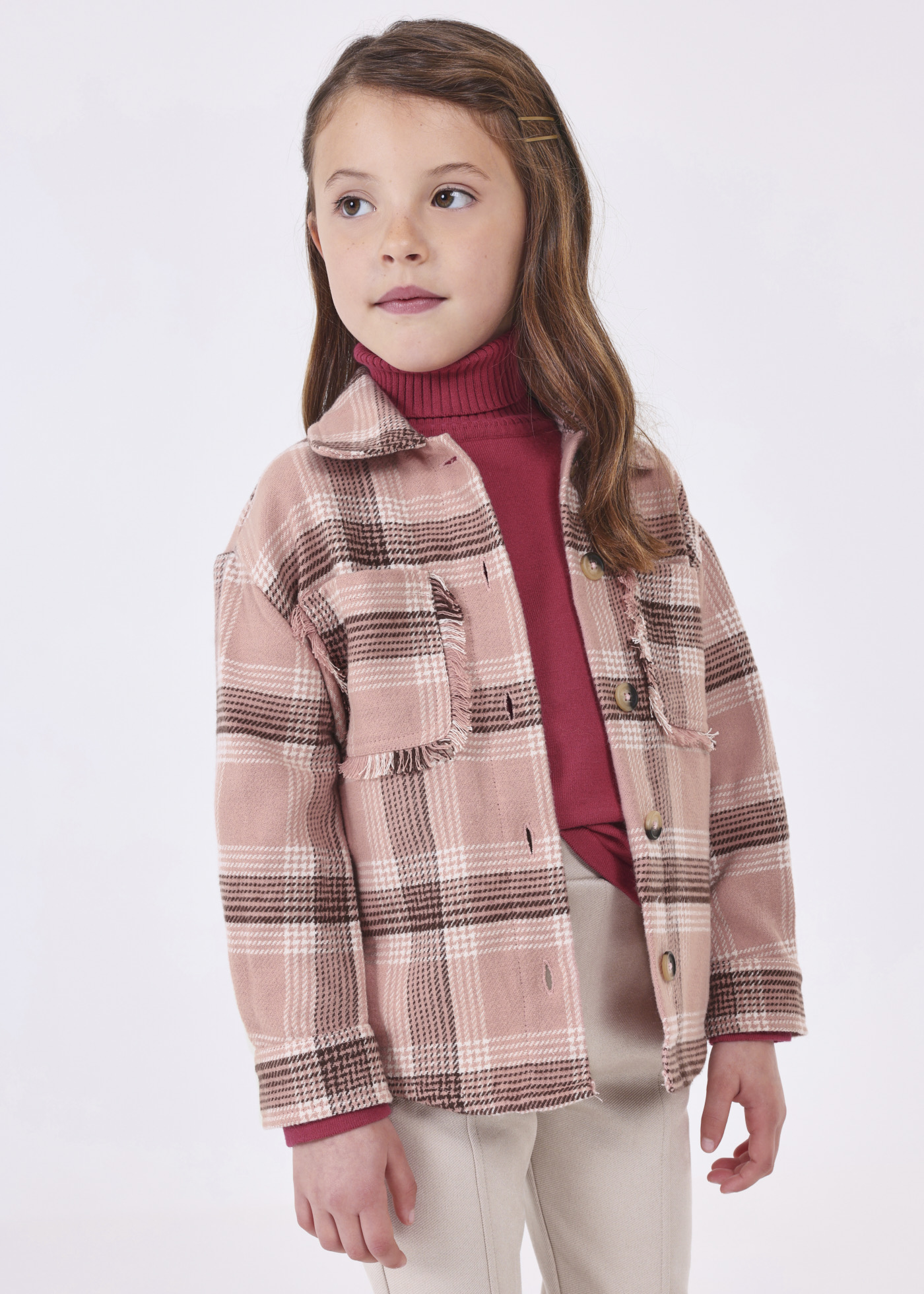Sobretudo estampado para meninas