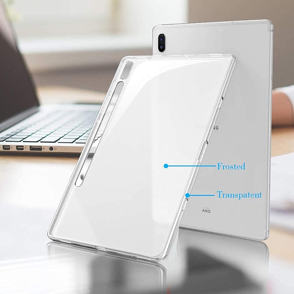 Samsung Galaxy Tab S8  Plus / Tab S7  Plus Gummi Case Hülle - Transparent
