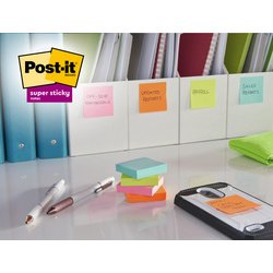 Recycling Notes assortis Super Sticky 47,6 X 47,6 mm - bloc de 70 feuilles