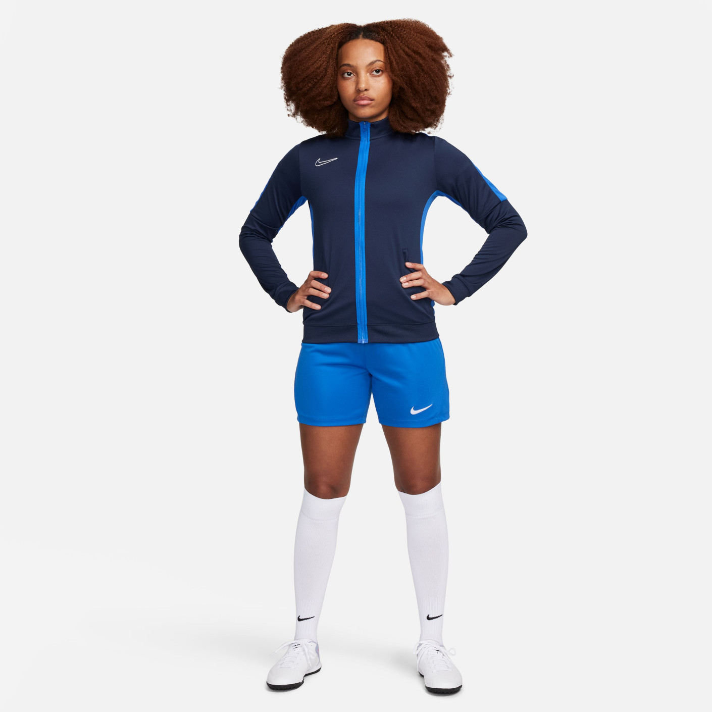 Nike Dri-FIT Academy 23 Trainingsjack Full-Zip Dames Donkerblauw Blauw Wit