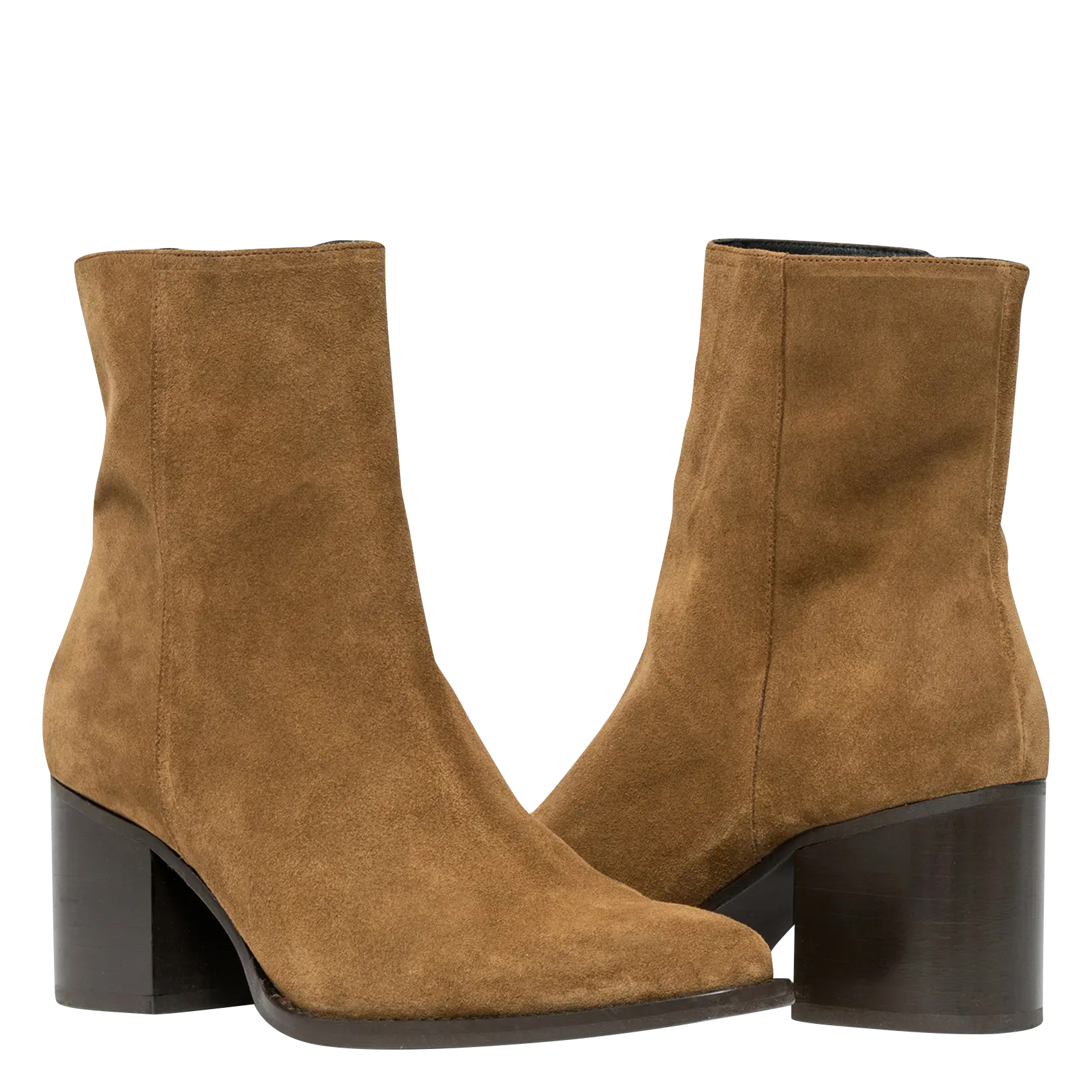 ELLA - Bottines en cuir velours | Vert