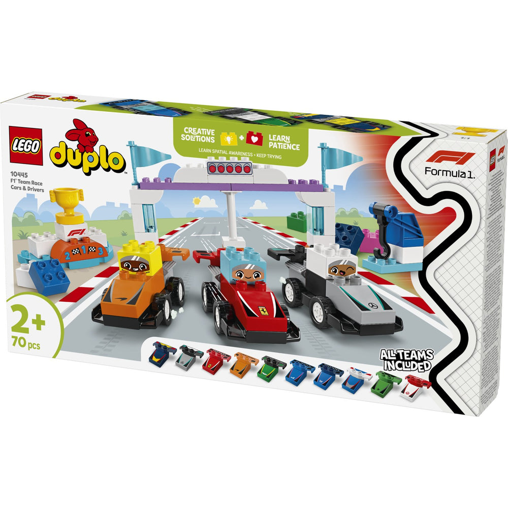 Køb LEGO® DUPLO Town - F1®-teams Med Racerbiler Og Kørere 10445
