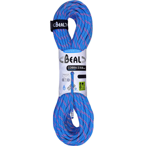 Corde alpinisme BEAL COBRA II 8.6MMGD x 50M BLUE