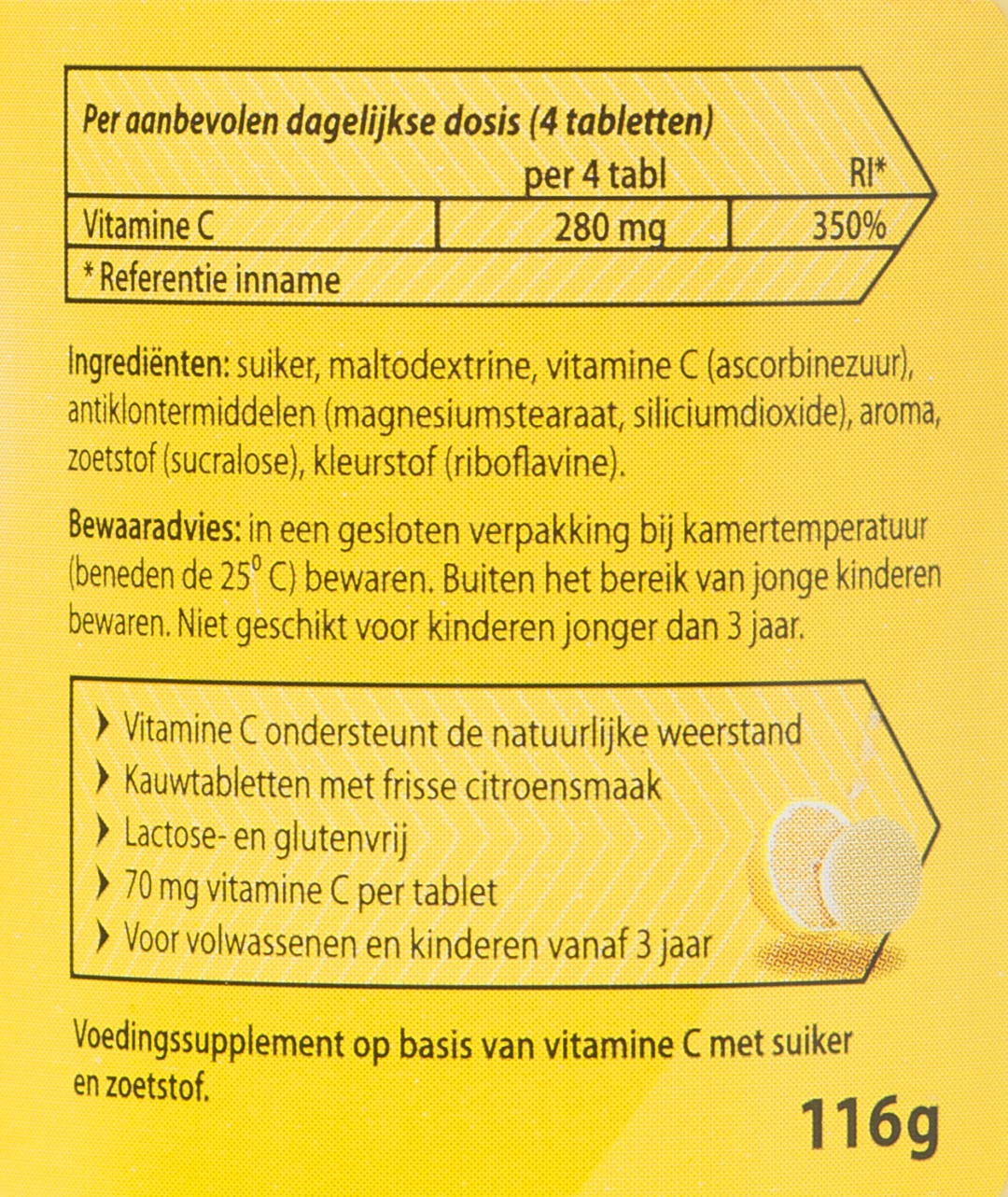 Roter Vitamine C 70 mg kauwtablet (400 tabletten)