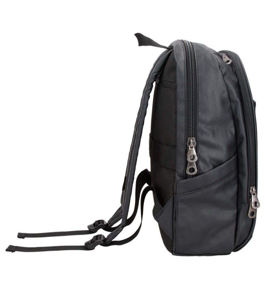 Mochila para computador Pepe Jeans Hatfield com dois compartimentos, preta.