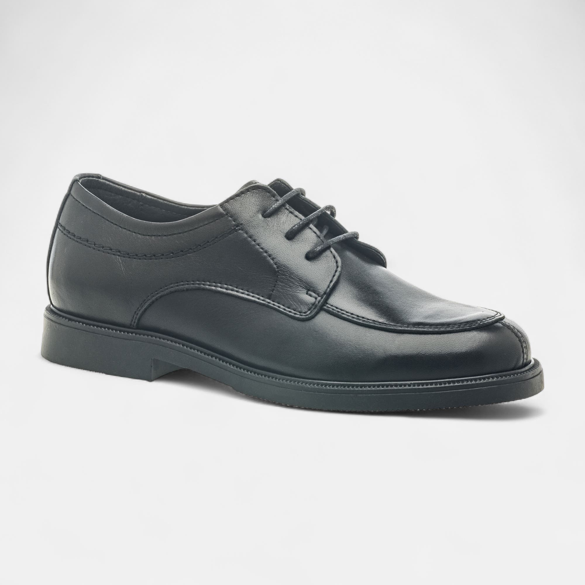 Derbies Garçon en cuir noir