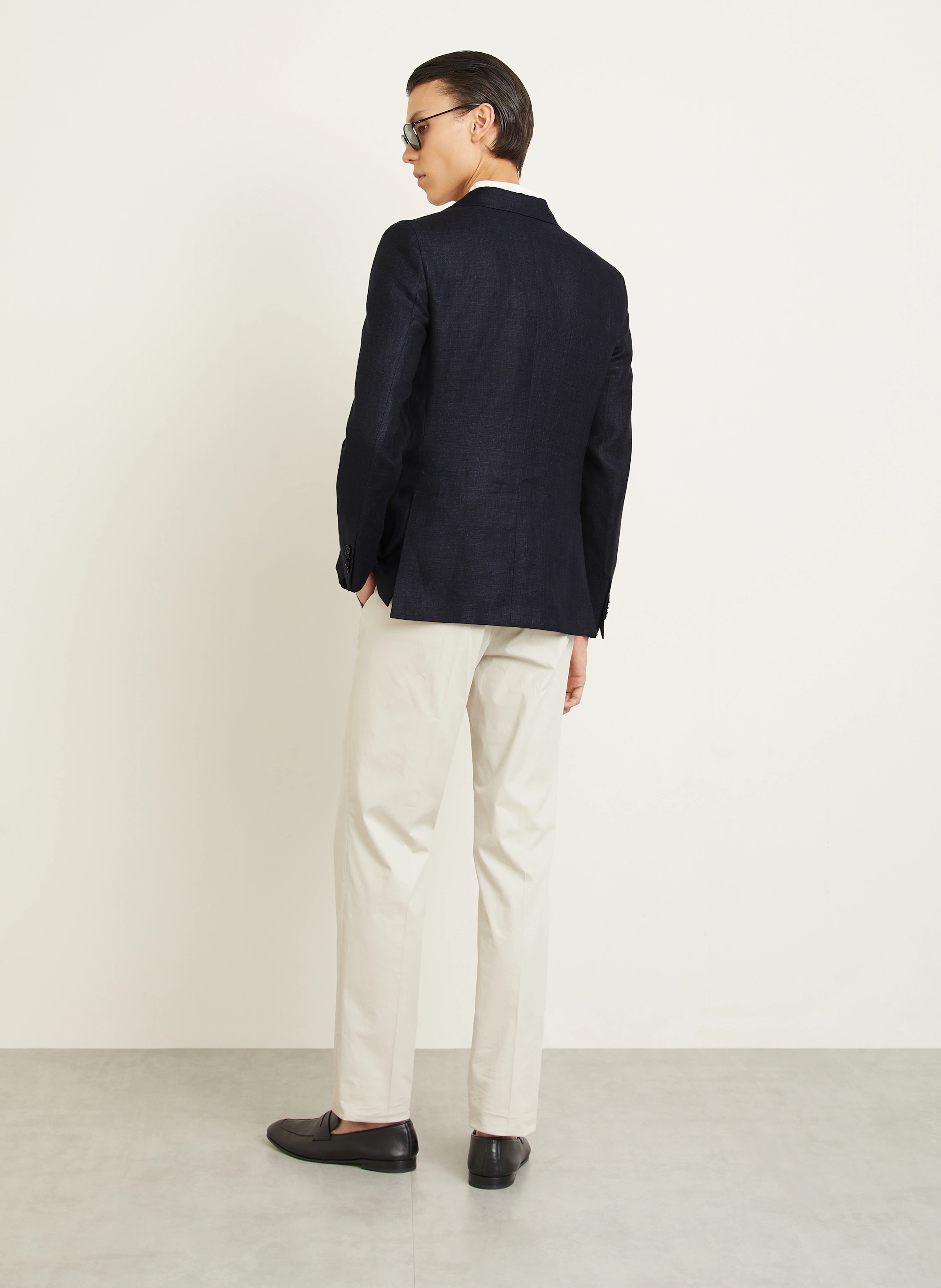 ZEGNA Sakko Slim Fit mit Leinen